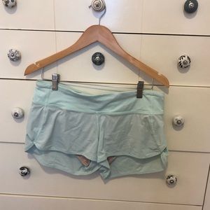 Lululemon Speed Short in Teal